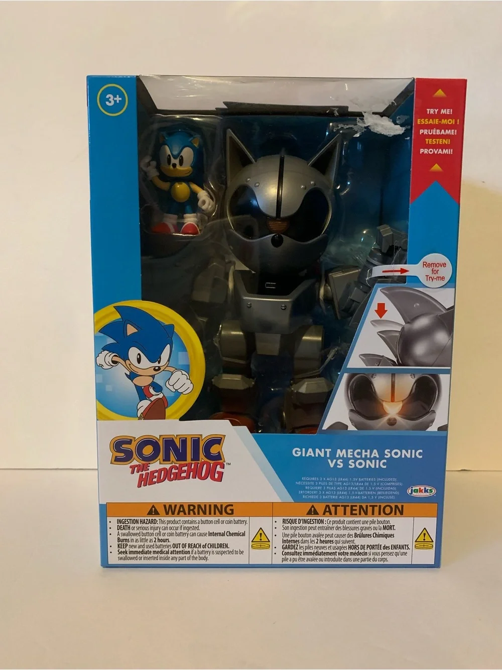 NIB. SONIC Giant Mecha Sonic vs. Sonic Action Figure